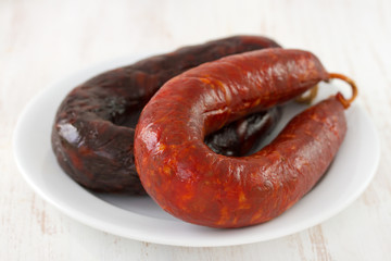 sausages on plate