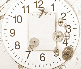 mechanical clock gears