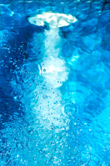 Jacuzzi water ripples and bubbles - obrazy, fototapety, plakaty