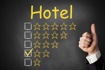 thumbs up hotel rating two stars