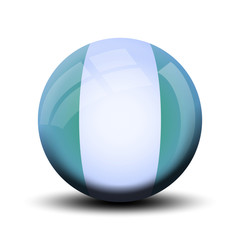 Drapeau en bulle : Nigeria