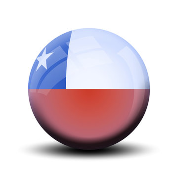 Drapeau en bulle : Chili
