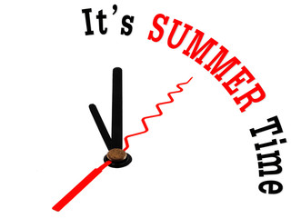 summer time concept clock
