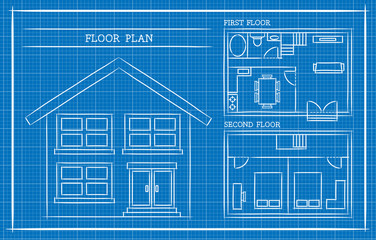 Blueprint, House Plan, Architecture - 69013618
