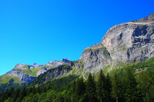 Massif du Faucigny depuis Plaine-Joux