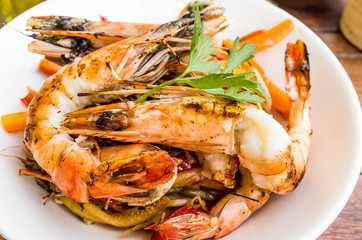 plate of asian cuisine