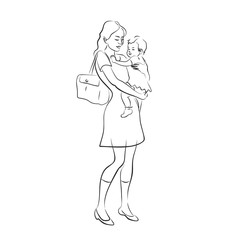 mother's arms