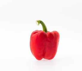 Red peppers isolated on white background