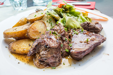 juicy steak beef