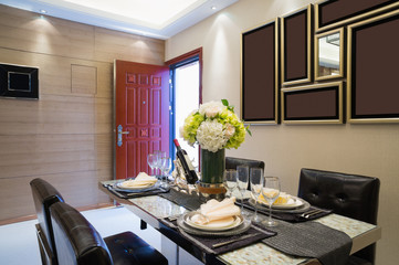modern dining room