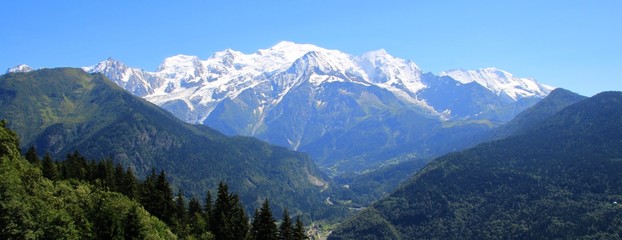 Le Mont-Blanc depuis Passy, France - obrazy, fototapety, plakaty