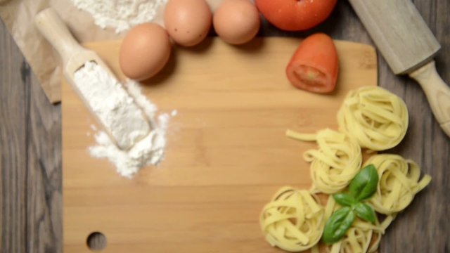 Italian pasta ingredients 