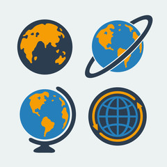 Set of symbols Planet