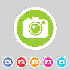 Photo camera flat icon