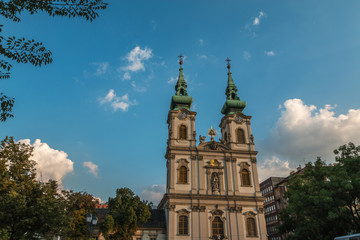 Fototapeta na wymiar Saint Anne Church in Budapest Hungary