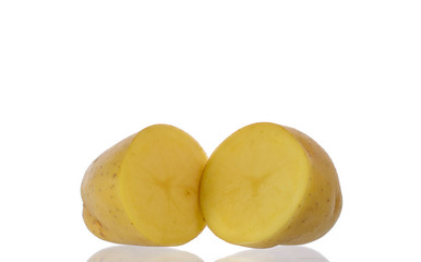 Fototapeta na wymiar split potato.