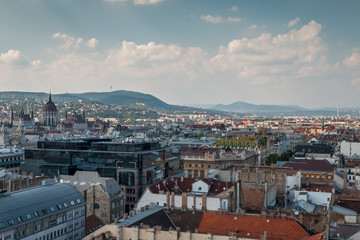 View of Budapest Hungary from the top of Basilica