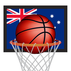 Fototapeta na wymiar Australian basket ball, vector