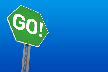 Obraz premium Go! Sign