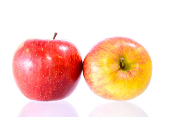 Two red apples