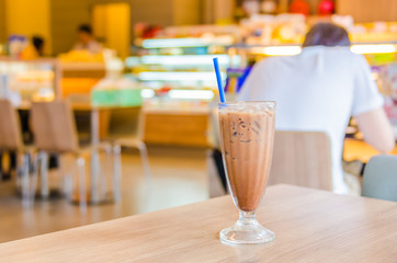 Iced mocha coffee
