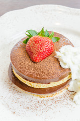 Chocolate pudding pancake