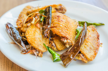Fried chicken wings
