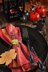 Halloween table setting