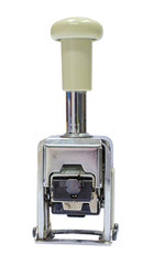 Ink pad and wooden rubber stamp