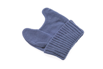 Knitted hat isolated on white