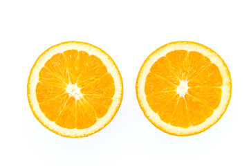 Orange isolated on white