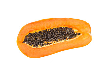 Papaya isolated on white