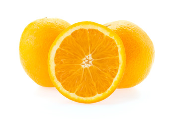 Fototapeta na wymiar Orange isolated on white
