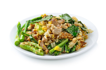 Fried noodles in a dish