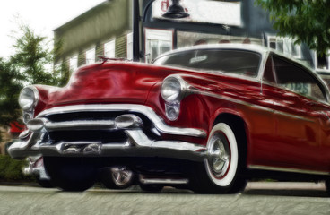 Obraz na płótnie Canvas American Classic Car