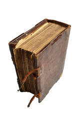 Retro book isolated on a white background