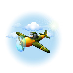Naklejka na ściany i meble An airplane in the sky