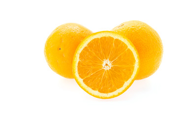 Orange isolated on white