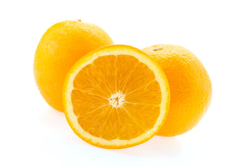Orange isolated on white
