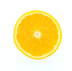 Orange isolated on white