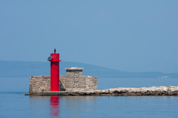 Leuchtturm am Hafeneingang