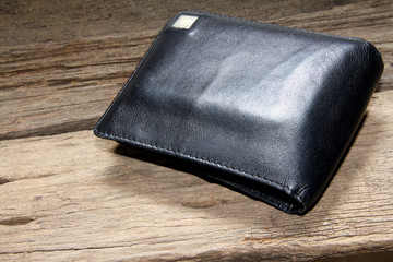 purse on wood background