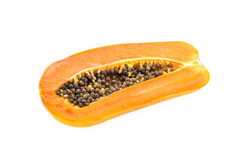 Papaya isolated on white