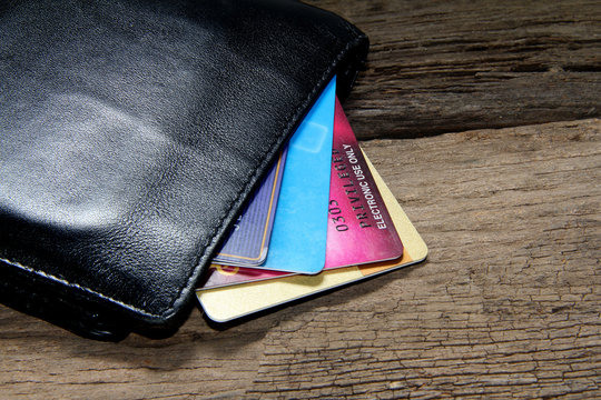 credit card in wallet