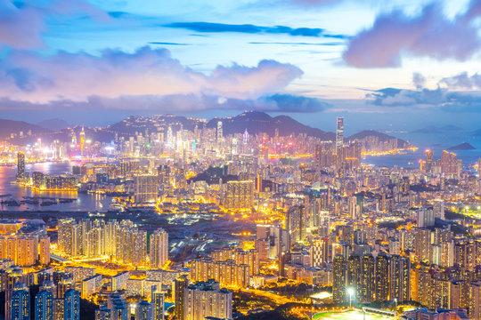 Hong Kong Skyline Kowloon