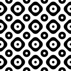 Seamless Monochrome Geometric Background