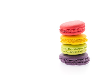 Macaron isolated on white