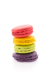 Macaron isolated on white