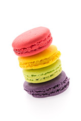 Macaron isolated on white
