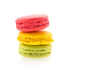 Macaron isolated on white